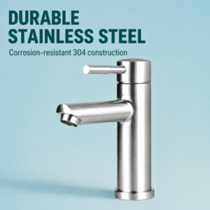 01-durable-stainless-steel 304 Stainless Steel Basin Faucet for Hot and Cold Water