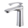 Zinc Alloy Single Handle Basin Faucet Hot & Cold Bathroom Sink Mixer Tap Economy