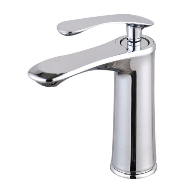 Zinc Alloy Single Handle Basin Faucet Hot & Cold Bathroom Sink Mixer Tap Economy