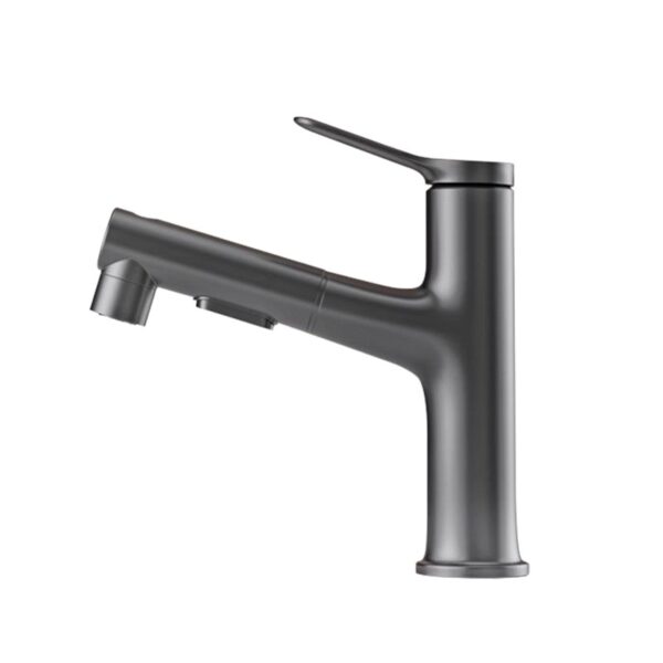Solid Brass 3-Way Pull Out Basin Faucet Single Handle Hot & Cold Bathroom Mixer Tap