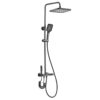 Thermostatic Shower Set with Digital Display LED Solid Brass 4 Function Concealed Shower System