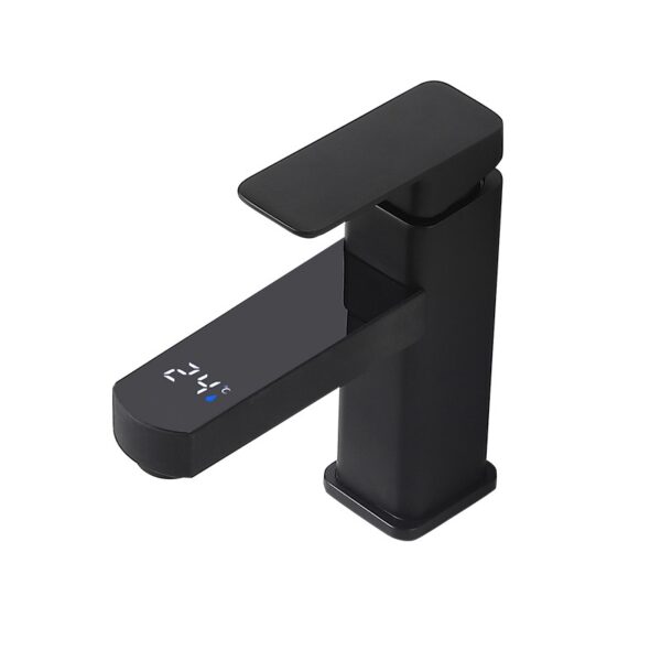 Digital Temperature Display Basin Faucet for Modern Bathrooms