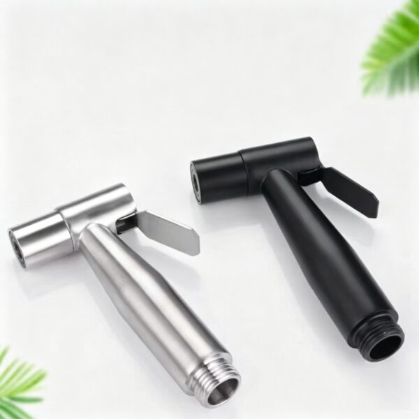 304 Stainless Steel Hand-held Pressure Boost Bidet Sprayer Nozzle Toilet Sprayer Gun Only