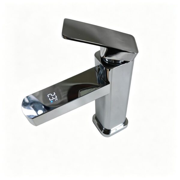 Digital Temperature Display Basin Faucet for Modern Bathrooms