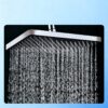 03_closeup_rainfall_head 2027 New 40°C Thermostatic Shower System Piano Key 4-Function Solid Brass Rainfall Shower Set with Shelf