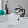 Solid Brass Industrial Wrench Handle Basin Faucet Vintage Above-Counter Bathroom Mixer Tap