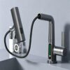 Smart Digital Pull-Out Basin Faucet with Temperature Display