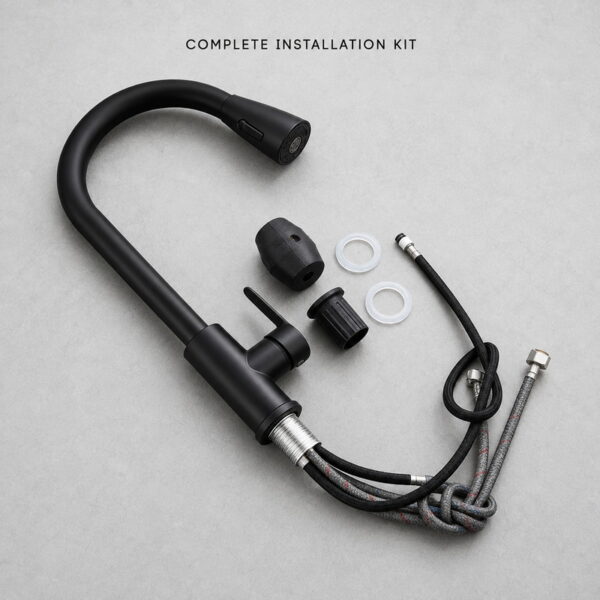 Stainless Steel Dual Mode Pull Out Kitchen Faucet