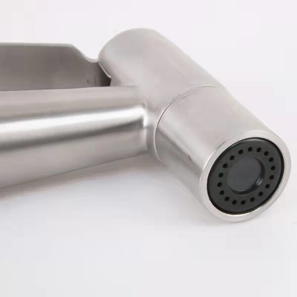 304 Stainless Steel Hand-held Pressure Boost Bidet Sprayer Nozzle Toilet Sprayer Gun Only