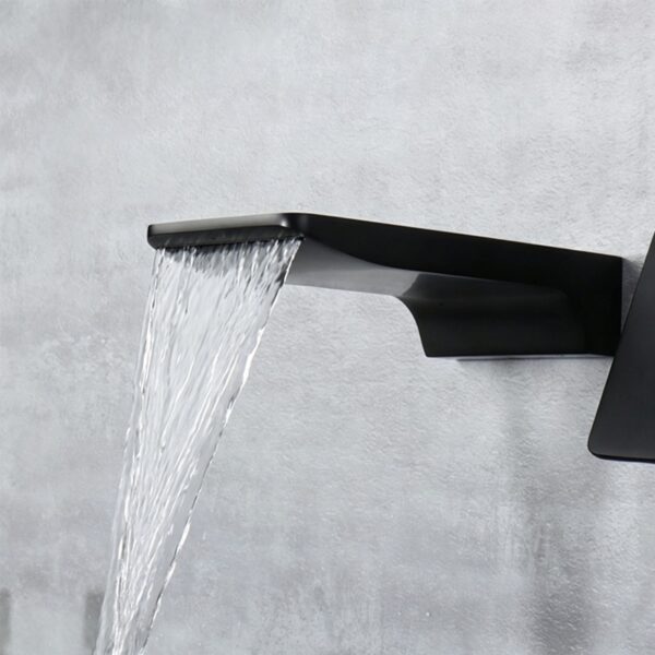 Wall Mounted Waterfall Basin Faucet for Modern Bathrooms