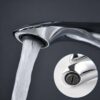 Zinc Alloy Single Handle Basin Faucet Hot & Cold Bathroom Sink Mixer Tap Economy