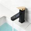 Digital Temperature Display Basin Faucet for Modern Bathrooms