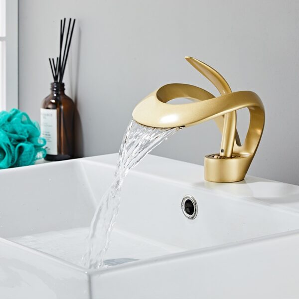 Solid Brass Industrial Wrench Handle Basin Faucet Vintage Above-Counter Bathroom Mixer Tap