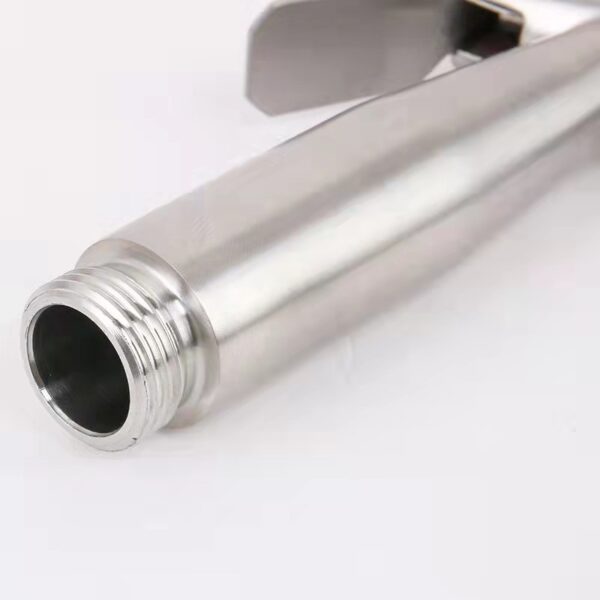304 Stainless Steel Hand-held Pressure Boost Bidet Sprayer Nozzle Toilet Sprayer Gun Only
