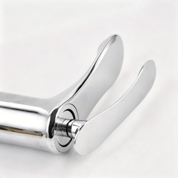 Zinc Alloy Single Handle Basin Faucet Hot & Cold Bathroom Sink Mixer Tap Economy