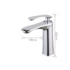 Zinc Alloy Single Handle Basin Faucet Hot & Cold Bathroom Sink Mixer Tap Economy