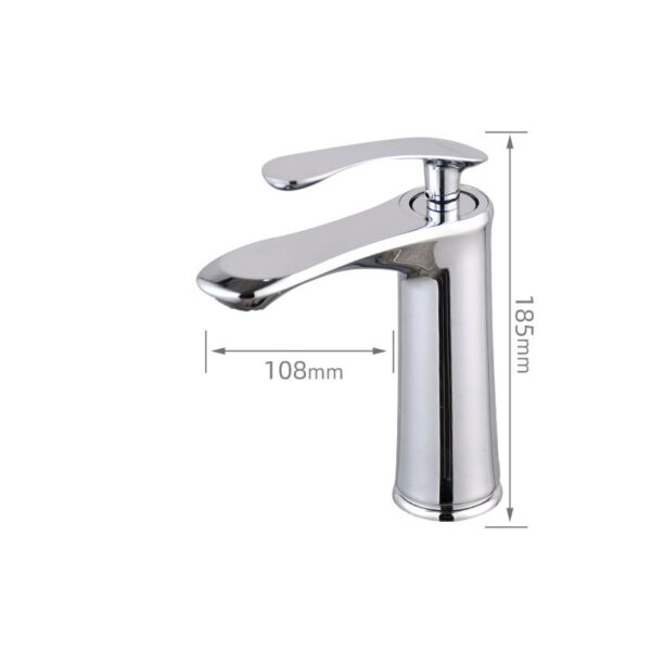 Zinc Alloy Single Handle Basin Faucet Hot & Cold Bathroom Sink Mixer Tap Economy