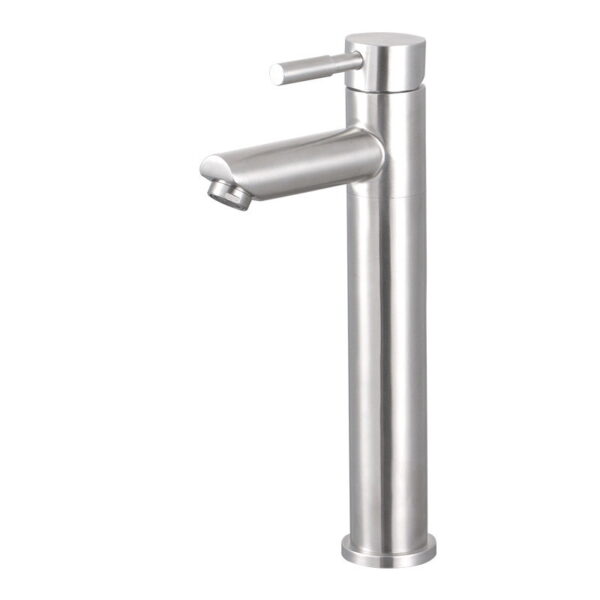 07-tall-faucet 304 Stainless Steel Basin Faucet for Hot and Cold Water