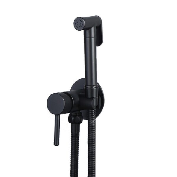 Wall-Mount Hot & Cold Bidet Sprayer Set Solid Brass Concealed Toilet Sprayer Faucet