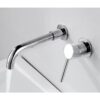 Solid Brass Wall Mounted Basin Faucet Concealed In-Wall Bathroom Mixer Tap CUPC Certified
