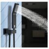 Solid Brass Concealed Shower System In-Wall Push Button Rainfall Shower Set Luxury