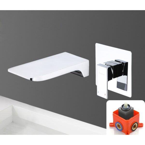 Wall Mounted Waterfall Basin Faucet for Modern Bathrooms