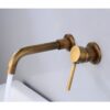 Solid Brass Wall Mounted Basin Faucet Concealed In-Wall Bathroom Mixer Tap CUPC Certified
