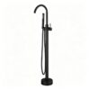 Solid Brass Freestanding Bathtub Faucet Floor Mounted Tub Filler with Handheld Shower