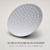 10-inch-round-rain-shower-120-nozzles-11 Stainless Steel Rainfall Shower Head for Hotel and Residential Bathrooms