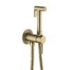 Wall-Mount Hot & Cold Bidet Sprayer Set Solid Brass Concealed Toilet Sprayer Faucet