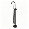 Solid Brass Freestanding Bathtub Faucet Floor Mounted Tub Filler with Handheld Shower