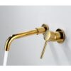 Solid Brass Wall Mounted Basin Faucet Concealed In-Wall Bathroom Mixer Tap CUPC Certified