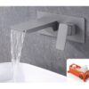 Wall Mounted Waterfall Basin Faucet for Modern Bathrooms