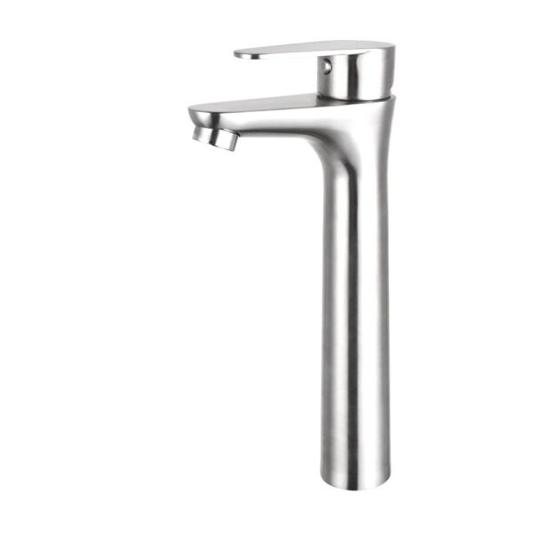 11-tall-faucet-view 304 Stainless Steel Basin Faucet for Hot and Cold Water