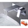 Wall Mounted Waterfall Basin Faucet for Modern Bathrooms