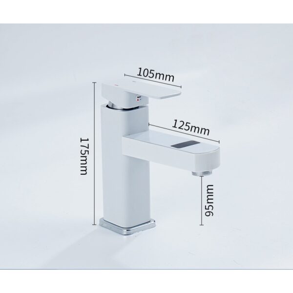 Digital Temperature Display Basin Faucet for Modern Bathrooms