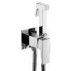 Wall-Mount Hot & Cold Bidet Sprayer Set Solid Brass Concealed Toilet Sprayer Faucet