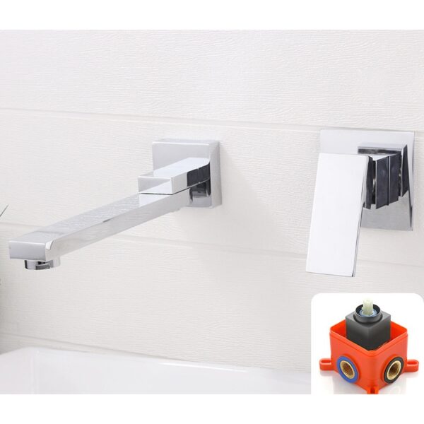 Wall Mounted Waterfall Basin Faucet for Modern Bathrooms