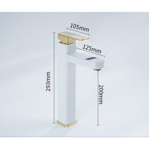 Digital Temperature Display Basin Faucet for Modern Bathrooms