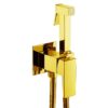 Wall-Mount Hot & Cold Bidet Sprayer Set Solid Brass Concealed Toilet Sprayer Faucet