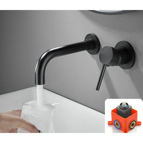 Wall Mounted Waterfall Basin Faucet for Modern Bathrooms