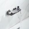 Solid Brass Waterfall Bathtub Faucet Deck Mounted Tub Filler with Handheld Shower Dual Handle