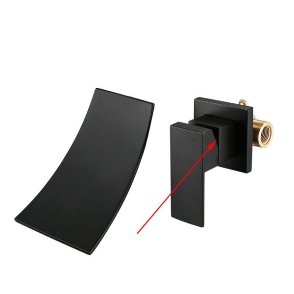 Wall Mounted Waterfall Basin Faucet for Modern Bathrooms