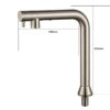 304 Stainless Steel Widespread Basin Faucet