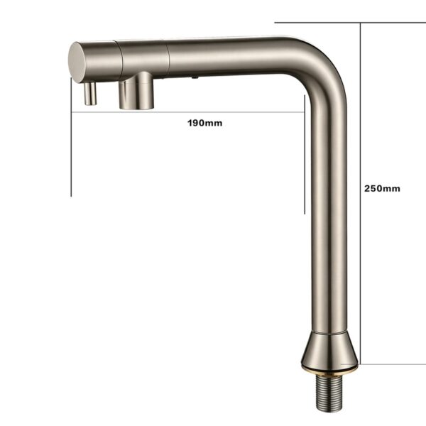 304 Stainless Steel Widespread Basin Faucet