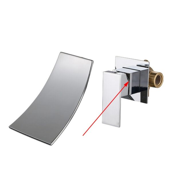 Wall Mounted Waterfall Basin Faucet for Modern Bathrooms