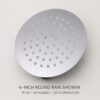 6-inch-round-rain-shower-60-nozzles-03 Stainless Steel Rainfall Shower Head for Hotel and Residential Bathrooms