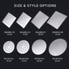 MAIN Stainless Steel Rainfall Shower Head for Hotel and Residential Bathrooms