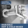 bath-shower-mixer-02 3 Way Bathtub Shower Faucet Set with Hand Shower