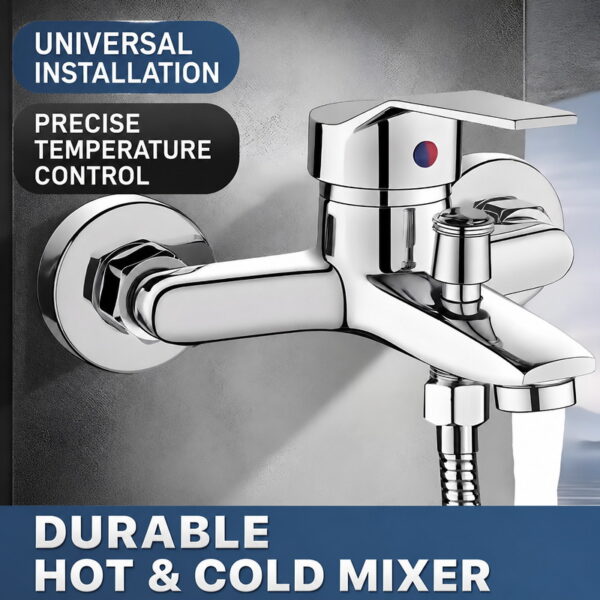 bath-shower-mixer-02 3 Way Bathtub Shower Faucet Set with Hand Shower